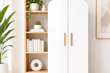 Modern  & White Storage Cabinet