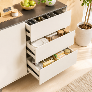 Modern Black & White Sideboard Model No: CAB453