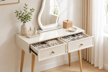 Simple Design White Color Dressing Table