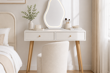 Simple Design White Color Dressing Table