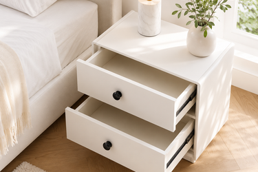 Modern Minimalist 2 Drawers Nightstand