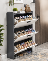 4-Tier Flip Shoe Cabinet
