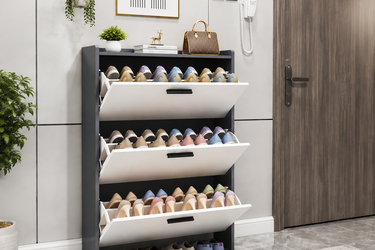 4-Tier Flip Shoe Cabinet