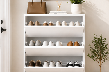4-Tier Flip Shoe Cabinet