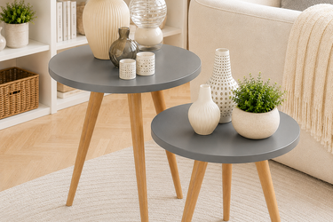 Modern Nesting Side Table Set Model No: TAB124