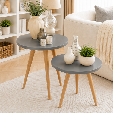 Modern Nesting Side Table Set Model No: TAB124
