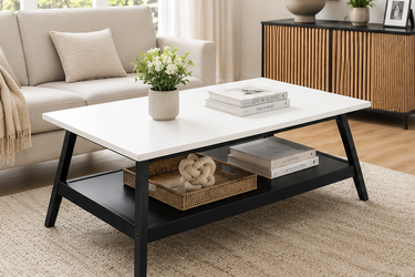 Modern Coffee Table with Open Storage Shelf Model No: TAB910