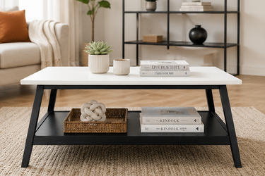 Modern Coffee Table with Open Storage Shelf Model No: TAB910