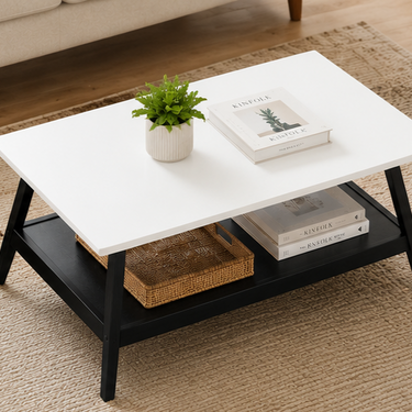 Modern Coffee Table with Open Storage Shelf Model No: TAB910