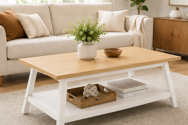 Modern Coffee Table with Open Storage Shelf Model No: TAB910