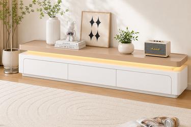 Modern Rectangle TV Stand with Light Strip Model No: TV1026
