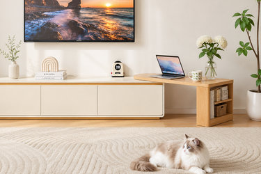 Modern Extendable White TV Console Model No: TV132