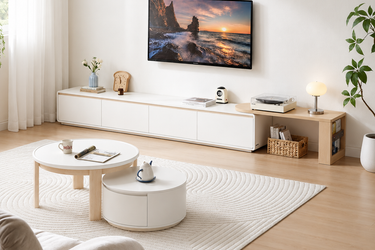 Modern Extendable White TV Console Model No: TV132