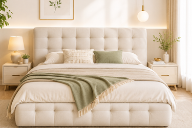 Ergonomic Upholstered Bed