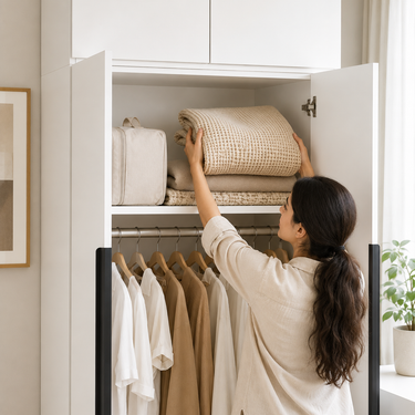 Elegant White Wardrobe Different Style Model No: WR259