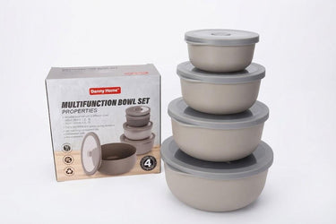 4 Pieces Food Storage Containers Set with Airtight Lids